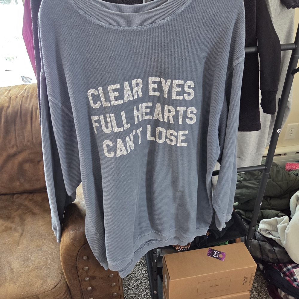 Blue Graphic Sweatshirt